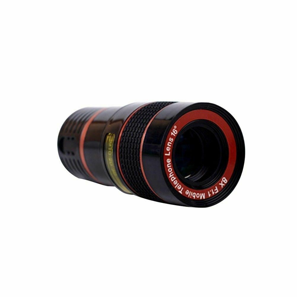 HD 8X Clip On Optical Zoom Telescope Camera Lens For Universal Mobile Cell Phone - NOMAN STORE LLC