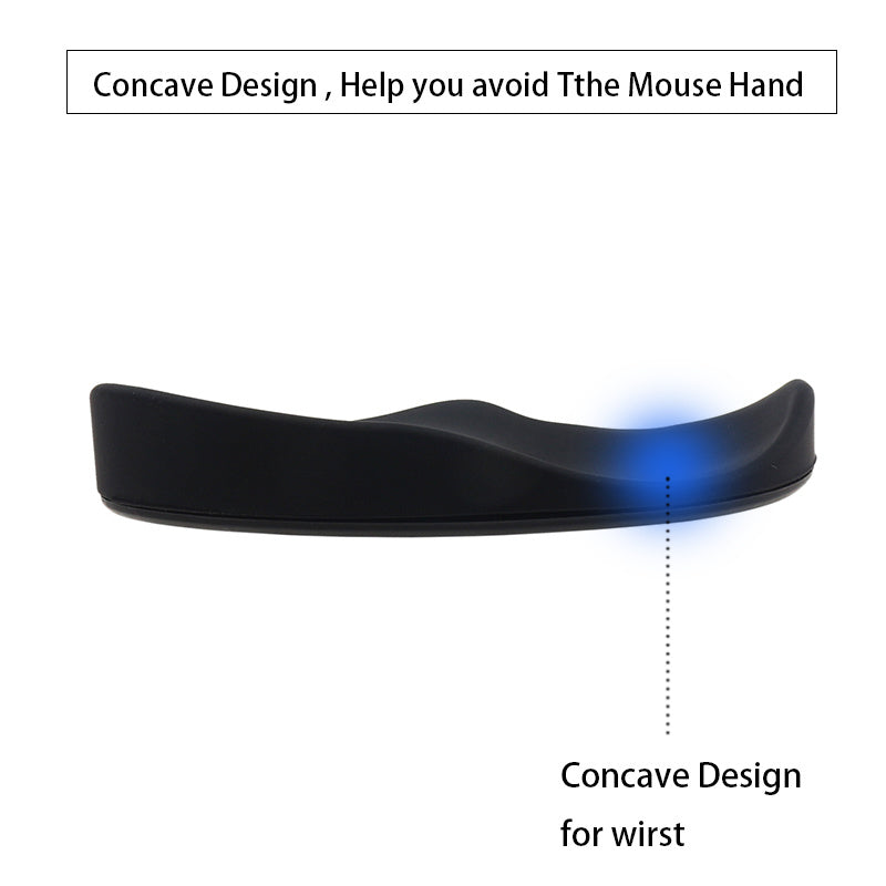 Ergonomic Mouse Wrist Rest Mouse Pads Silicon Gel Non-Slip Streamline Wrist Rest Support Mat Computer Mouse Pad For Office Gaming PC Accessories - NOMAN STORE LLC