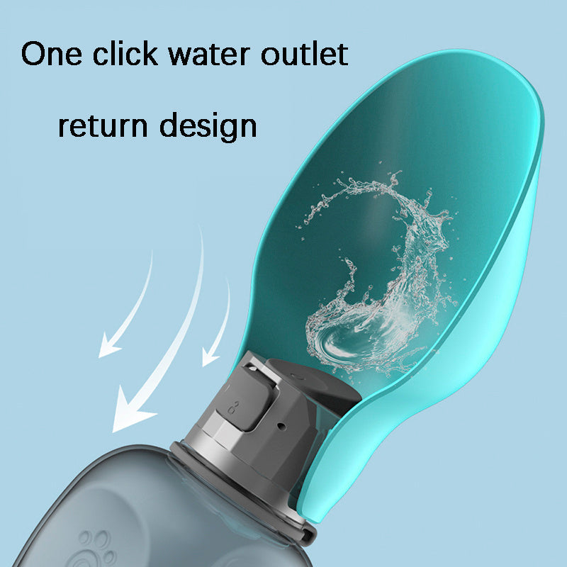 800ml Dogs Water Bottle Portable High Capacity Leakproof Pet Foldable Drinking Bowl Golden Retriever Outdoor Walking Supplies Pet Products - NOMAN STORE LLC