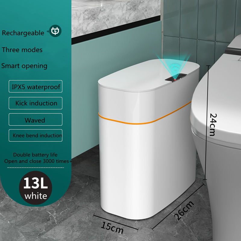 Smart Trash Can With Lid For Bedroom And Living Room Kitchen Storage Box Trash Can Induction Small Car Box Automatic Smart Dustbin Smart Trash Bin - NOMAN STORE LLC
