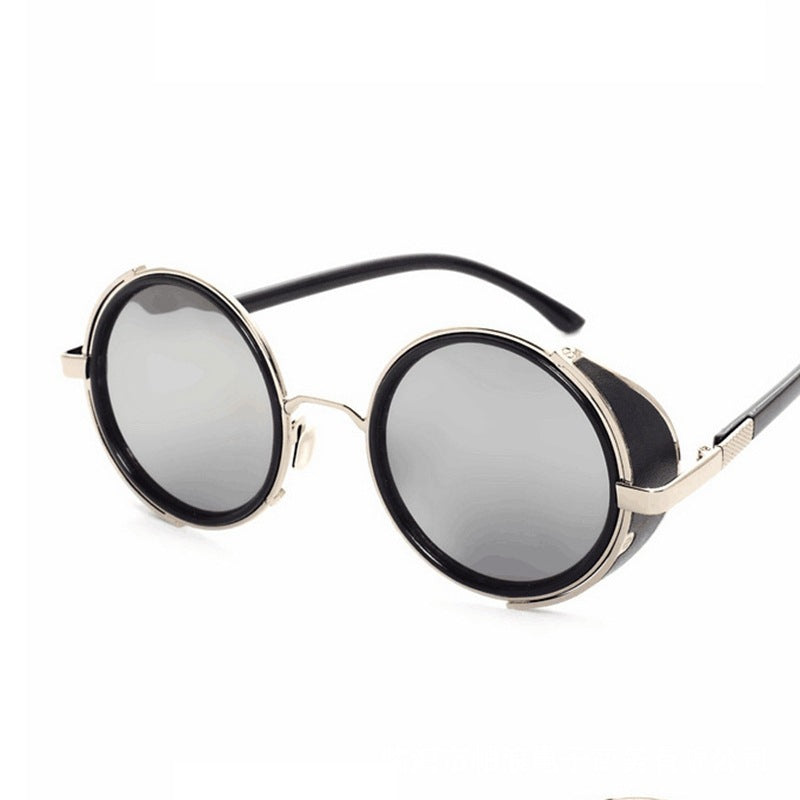 Round Retro Sunglasses Fashion UV Protection Sunglasses - NOMAN STORE LLC