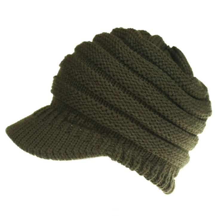 Women Ponytail Beanies Autumn Winter Hats Female Soft Knitting Caps Warm Ladies Skullies - NOMAN STORE LLC
