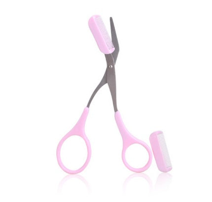Beauty tools eyebrow scissors with eyebrow comb - NOMAN STORE LLC