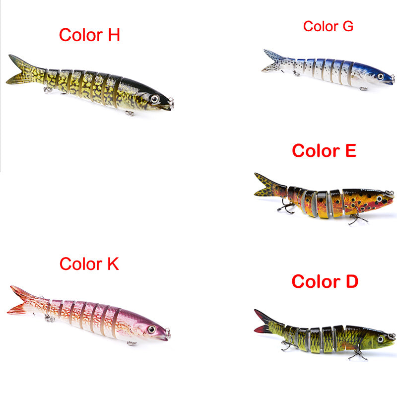 Pike Fishing Lures Artificial Multi Jointed Sections Hard Bait Trolling Pike Carp Fishing Tools - NOMAN STORE LLC