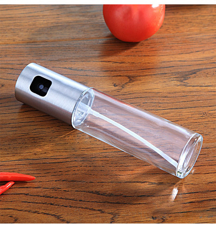 BBQ Healthy Kitchen Cooking Oil Vinegar Spray Bottle Push Type Oil Spray BottlePump Oil Tank Leakproof BBQ Sprayer BBQ Tools Kitchen Gadgets - NOMAN STORE LLC