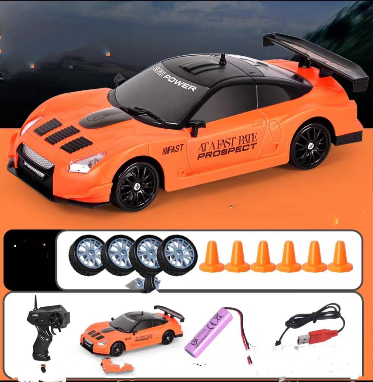 Car 4WD RC Drift Car Toy Remote Control GTR Model AE86 Vehicle Car RC Racing Car Toy For Children Christmas Gifts - NOMAN STORE LLC