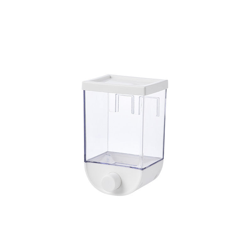 Kitchen Food Storage Easy Press Container Cereal Dispenser Wall Mounted Food Storage Box - NOMAN STORE LLC