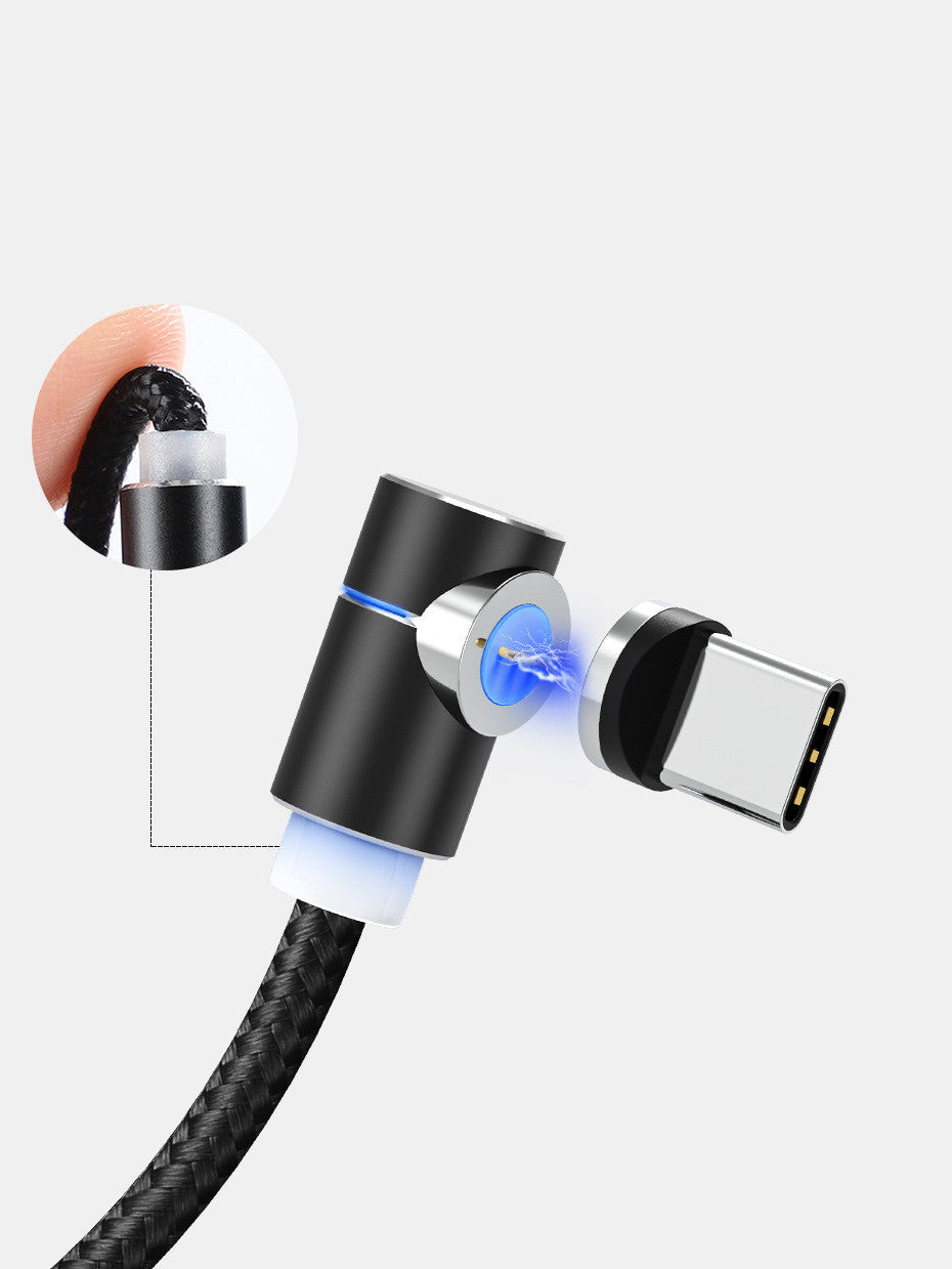 Magnetic Cable LED Magnet Charger Cable USB Cable & USB Type-C USB C - NOMAN STORE LLC
