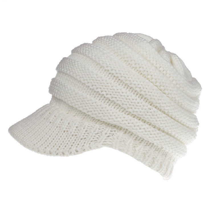 Women Ponytail Beanies Autumn Winter Hats Female Soft Knitting Caps Warm Ladies Skullies - NOMAN STORE LLC
