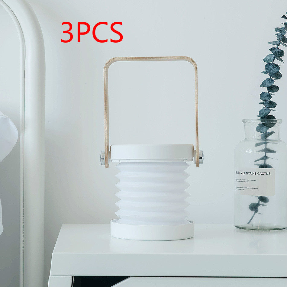 Foldable Touch Dimmable Reading LED Night Light Portable Lantern Lamp USB Rechargeable For Home Decor - NOMAN STORE LLC