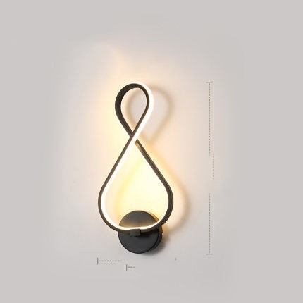 led wall lamp nordic minimalist bedroom bedside lamp - NOMAN STORE LLC