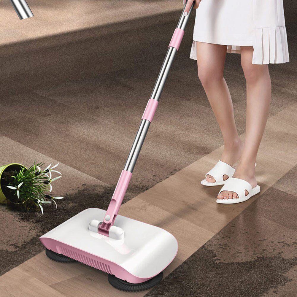Hand Push Sweeper Household Broom Dustpan Mop Floor All-in-one Machine Gift Mop Sweeper - NOMAN STORE LLC