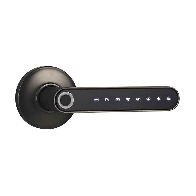 Smart Lock Fingerprint Password Electric Digital Lock Alloy Keyless Security Door Handle For Home - NOMAN STORE LLC