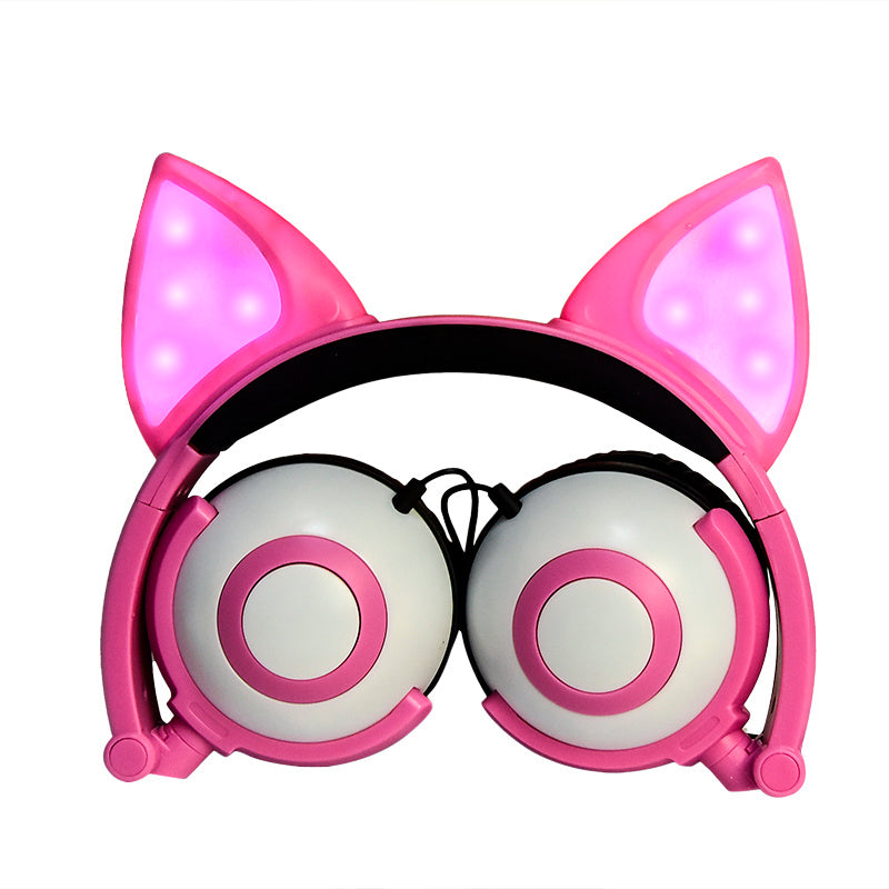 LED flashing cat ear headphones - NOMAN STORE LLC