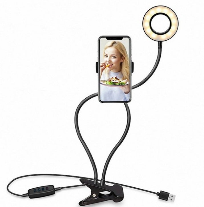 LED Selfie Ring Light for Live Adjustable Makeup Light-8cm Stand - NOMAN STORE LLC