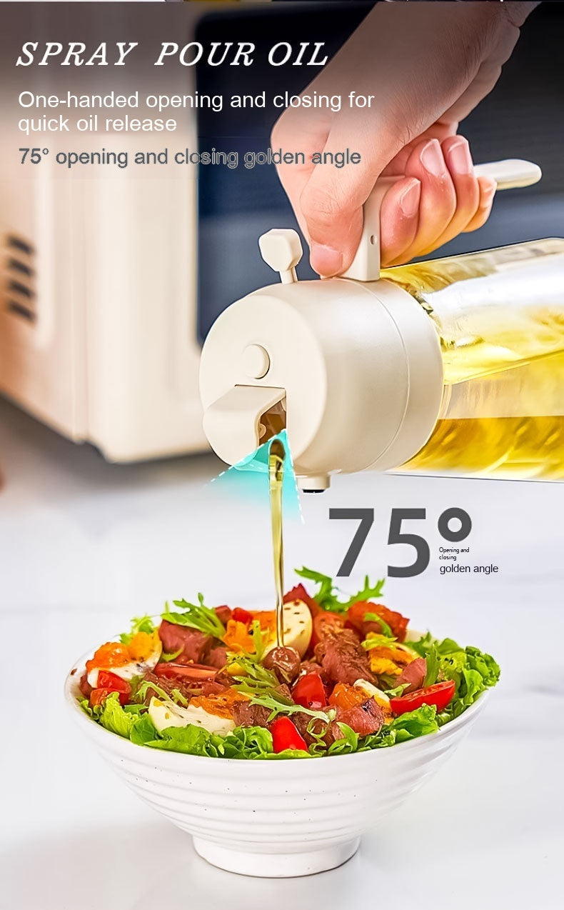 Perfect for Cooking, BBQ, Salad & Air Fryer. 2-in-1 design – Use it for Olive Oil, Vinegar, Soy Sauce & More! - NOMAN STORE LLC