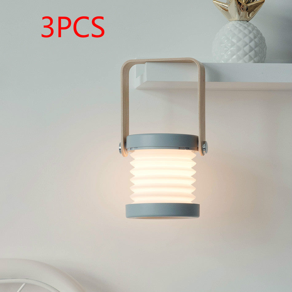 Foldable Touch Dimmable Reading LED Night Light Portable Lantern Lamp USB Rechargeable For Home Decor - NOMAN STORE LLC