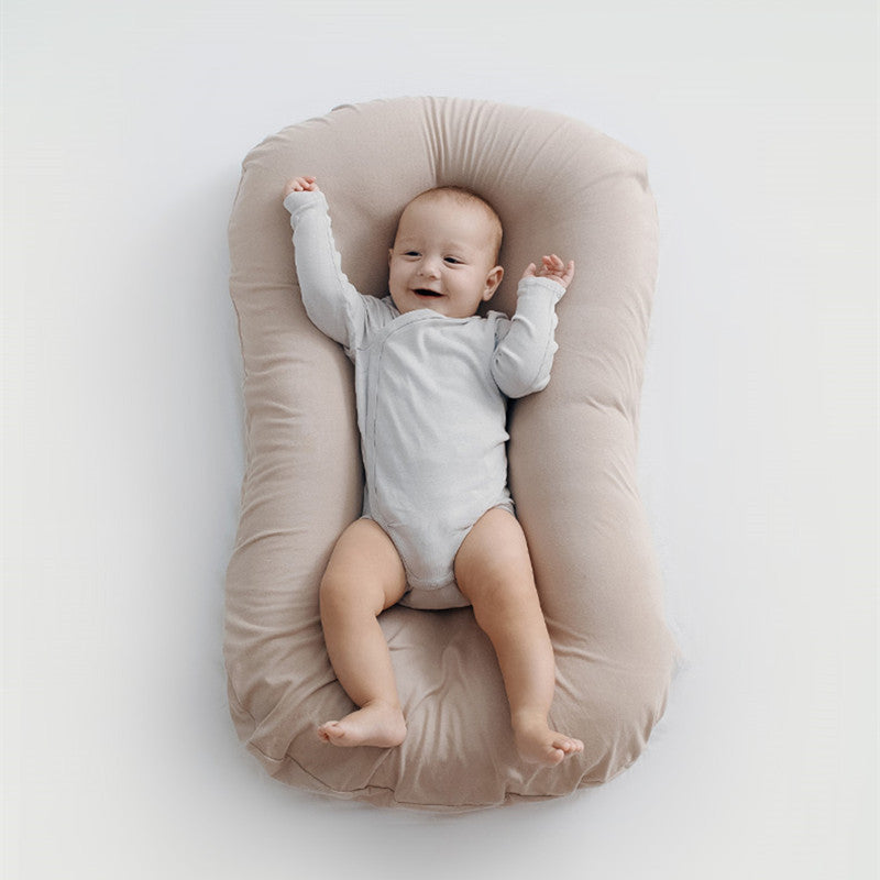 Baby Nest Bed Crib Newborn Baby Nest Cot Cribs Infant Portable Cotton Crib Travel Cradle Cushion - NOMAN STORE LLC