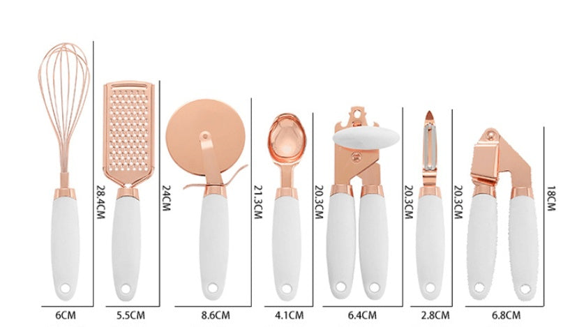 Kitchen Household Peeler Gadget Copper Plating Set - NOMAN STORE LLC