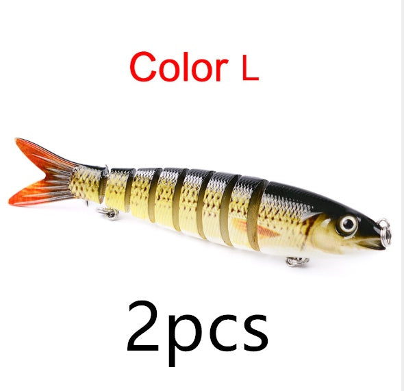 Pike Fishing Lures Artificial Multi Jointed Sections Hard Bait Trolling Pike Carp Fishing Tools - NOMAN STORE LLC