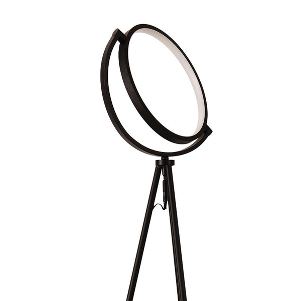 Halo Floor Lamp – Modern Circular LED Ambient Tripod Light