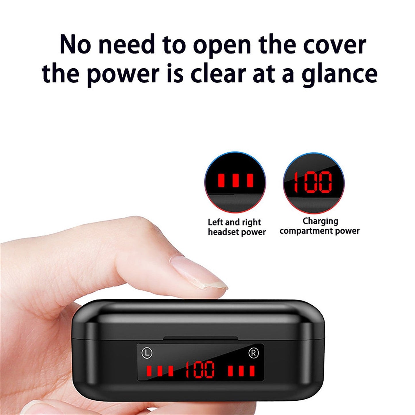 Wireless Bluetooth Touch Headset Mini Binaural Cross Border Tws Battery Display 5.0 - NOMAN STORE LLC
