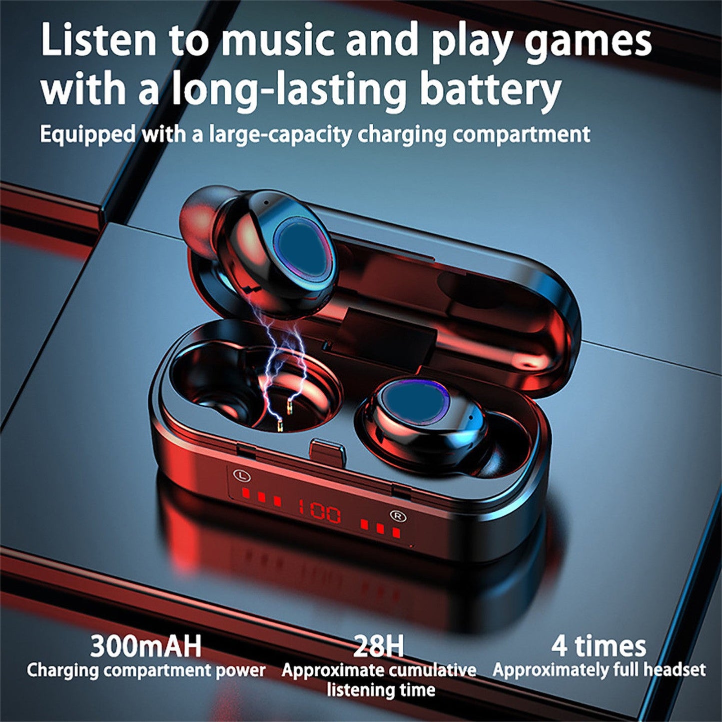 Wireless Bluetooth Touch Headset Mini Binaural Cross Border Tws Battery Display 5.0 - NOMAN STORE LLC