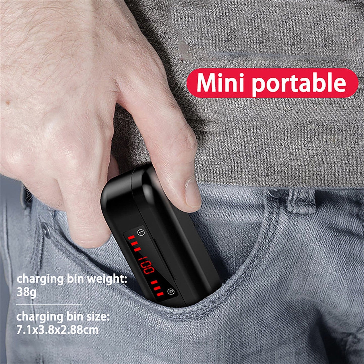 Wireless Bluetooth Touch Headset Mini Binaural Cross Border Tws Battery Display 5.0 - NOMAN STORE LLC