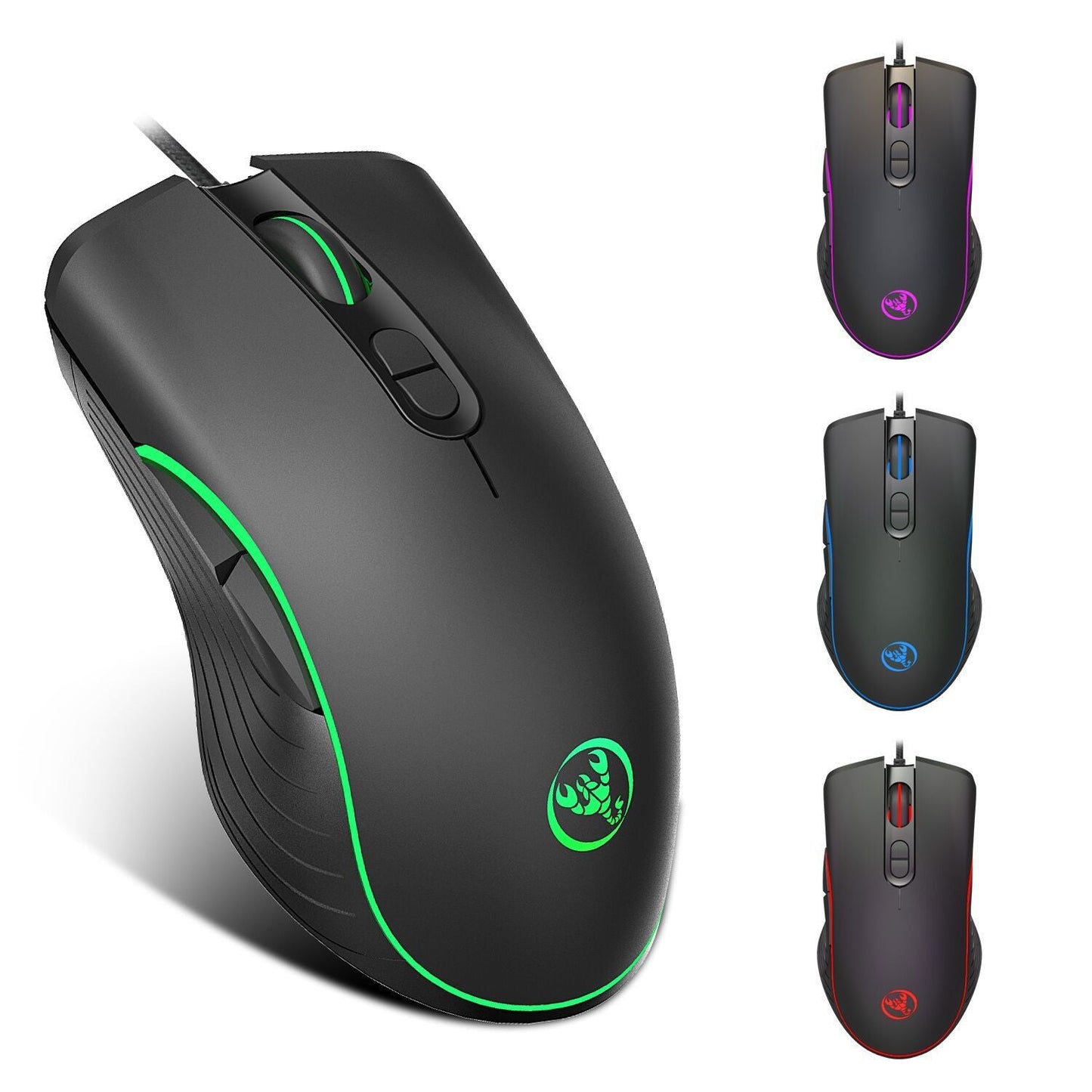Glowing Gaming Mouse Gaming Wired Mouse - NOMAN STORE LLC