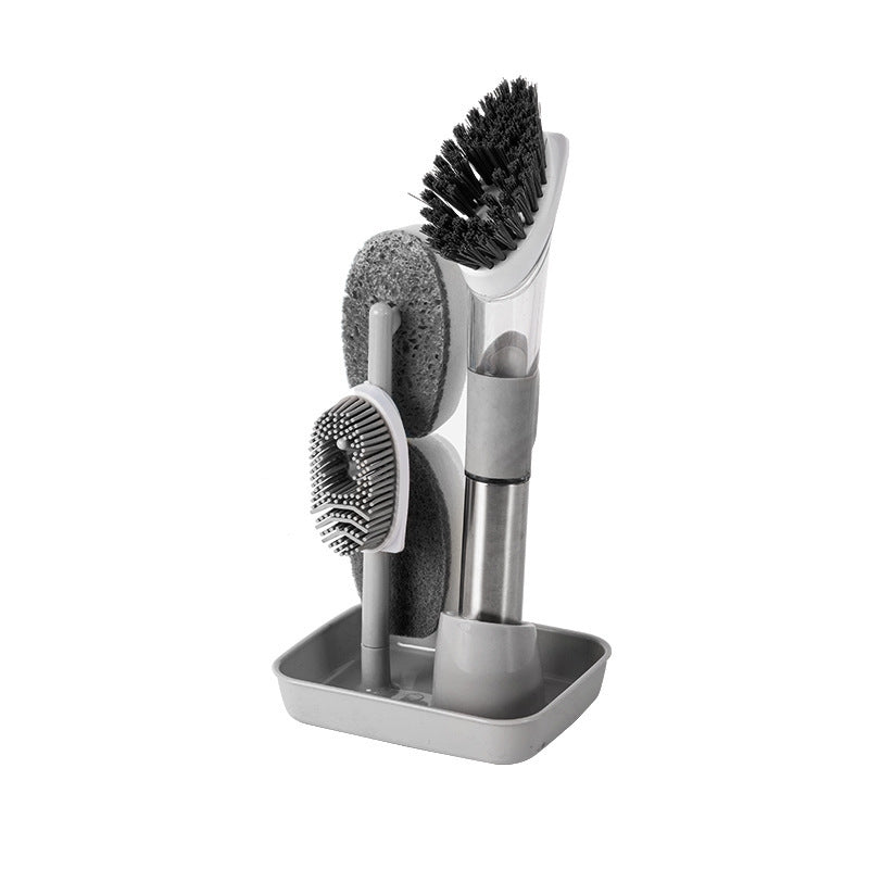 New Multifunctional Dish Brush Household Kitchen Oily Sponge Long Handle Cleaning Brush - NOMAN STORE LLC