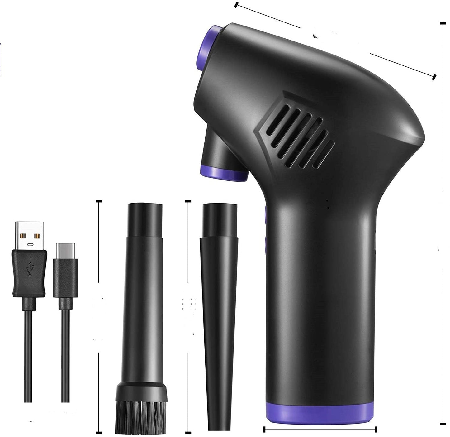 Air Duster Compressed Air Blower Electric Air Duster for Computer Keyboard Camera Cleaning Small Appliances - NOMAN STORE LLC