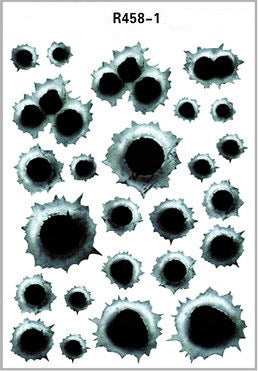 Simulation Bullet Hole Car Sticker, Car Bullet Hole Crack Car Sticker - NOMAN STORE LLC
