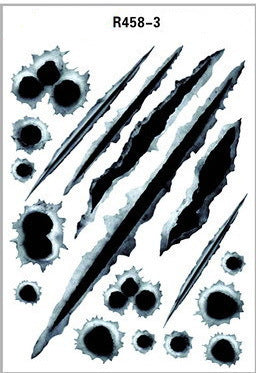 Simulation Bullet Hole Car Sticker, Car Bullet Hole Crack Car Sticker - NOMAN STORE LLC