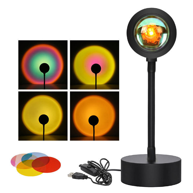 Sunset Projection Lamp Sunset Projector Night Light Wall Decoration Lighting - NOMAN STORE LLC