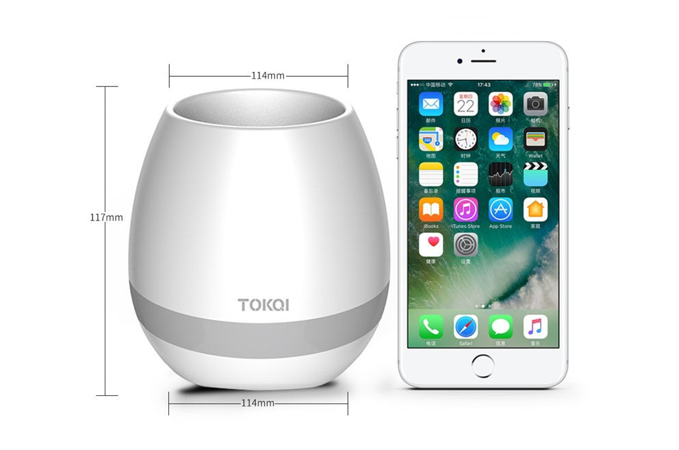 Touch-sensitive music vase desktop audio - NOMAN STORE LLC