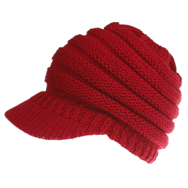 Women Ponytail Beanies Autumn Winter Hats Female Soft Knitting Caps Warm Ladies Skullies - NOMAN STORE LLC