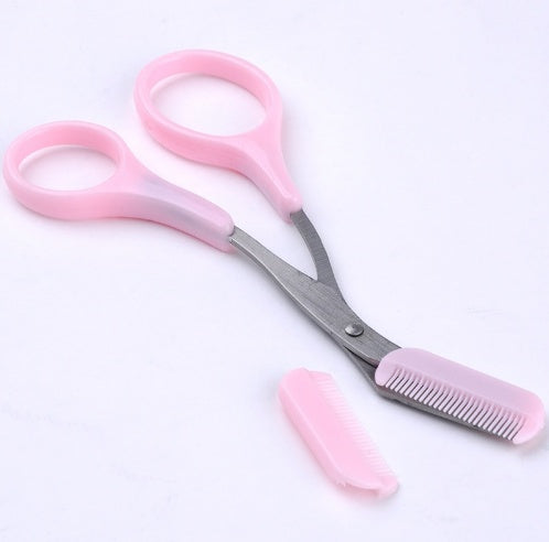 Beauty tools eyebrow scissors with eyebrow comb - NOMAN STORE LLC