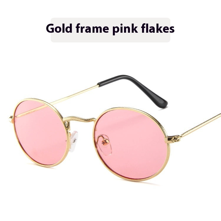 Sun Protection Trend Retro Oval Sun Glasses - NOMAN STORE LLC