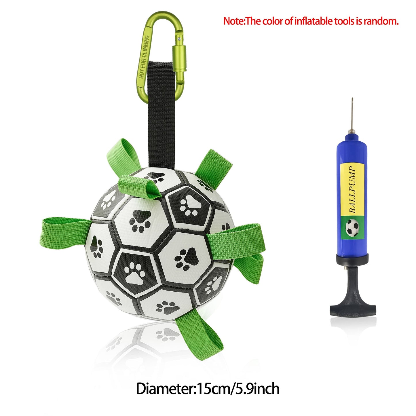 Interactive Dog Football Toy Soccer Ball Inflated Training Toy For Dogs Outdoor Border Collie Balls For Large Dogs Pet Supplies - NOMAN STORE LLC