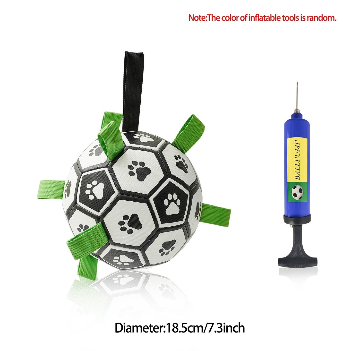 Interactive Dog Football Toy Soccer Ball Inflated Training Toy For Dogs Outdoor Border Collie Balls For Large Dogs Pet Supplies - NOMAN STORE LLC