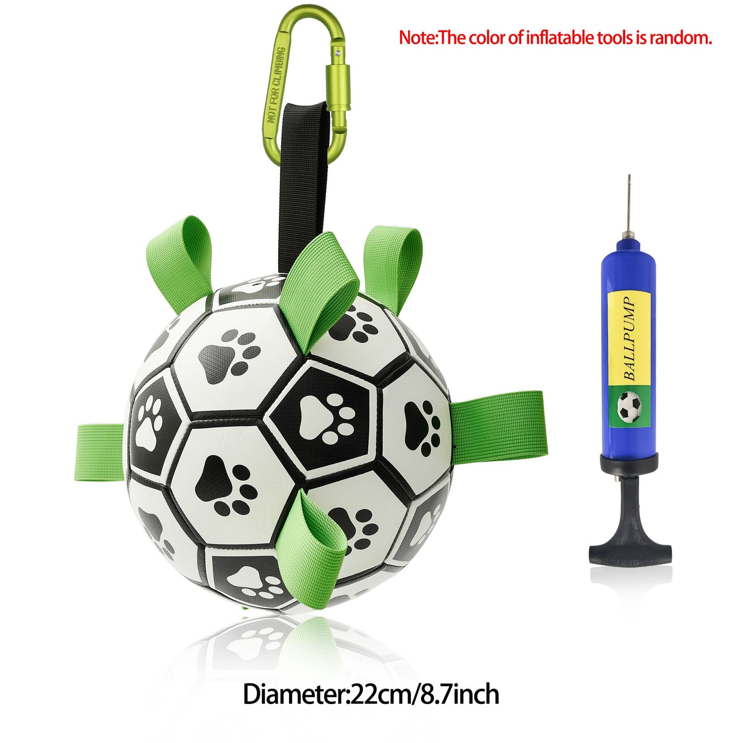 Interactive Dog Football Toy Soccer Ball Inflated Training Toy For Dogs Outdoor Border Collie Balls For Large Dogs Pet Supplies - NOMAN STORE LLC