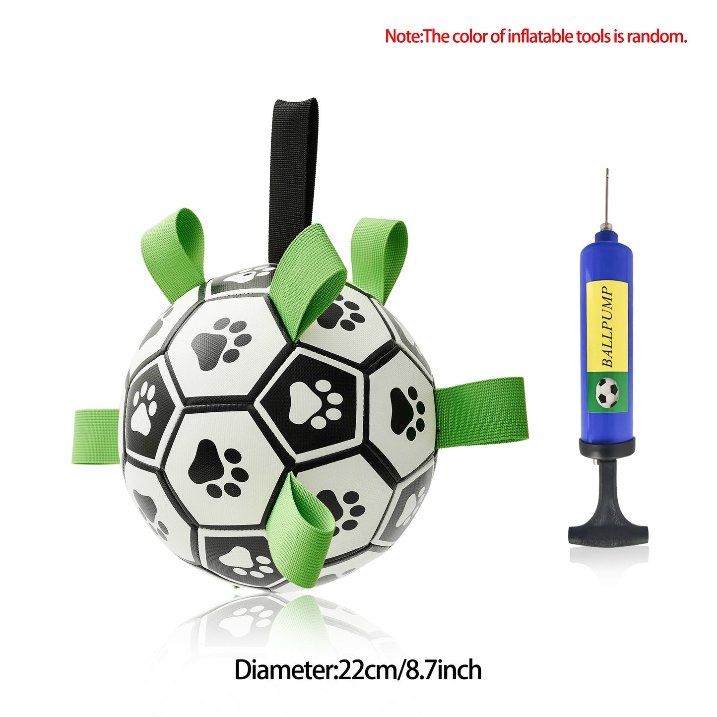 Interactive Dog Football Toy Soccer Ball Inflated Training Toy For Dogs Outdoor Border Collie Balls For Large Dogs Pet Supplies - NOMAN STORE LLC