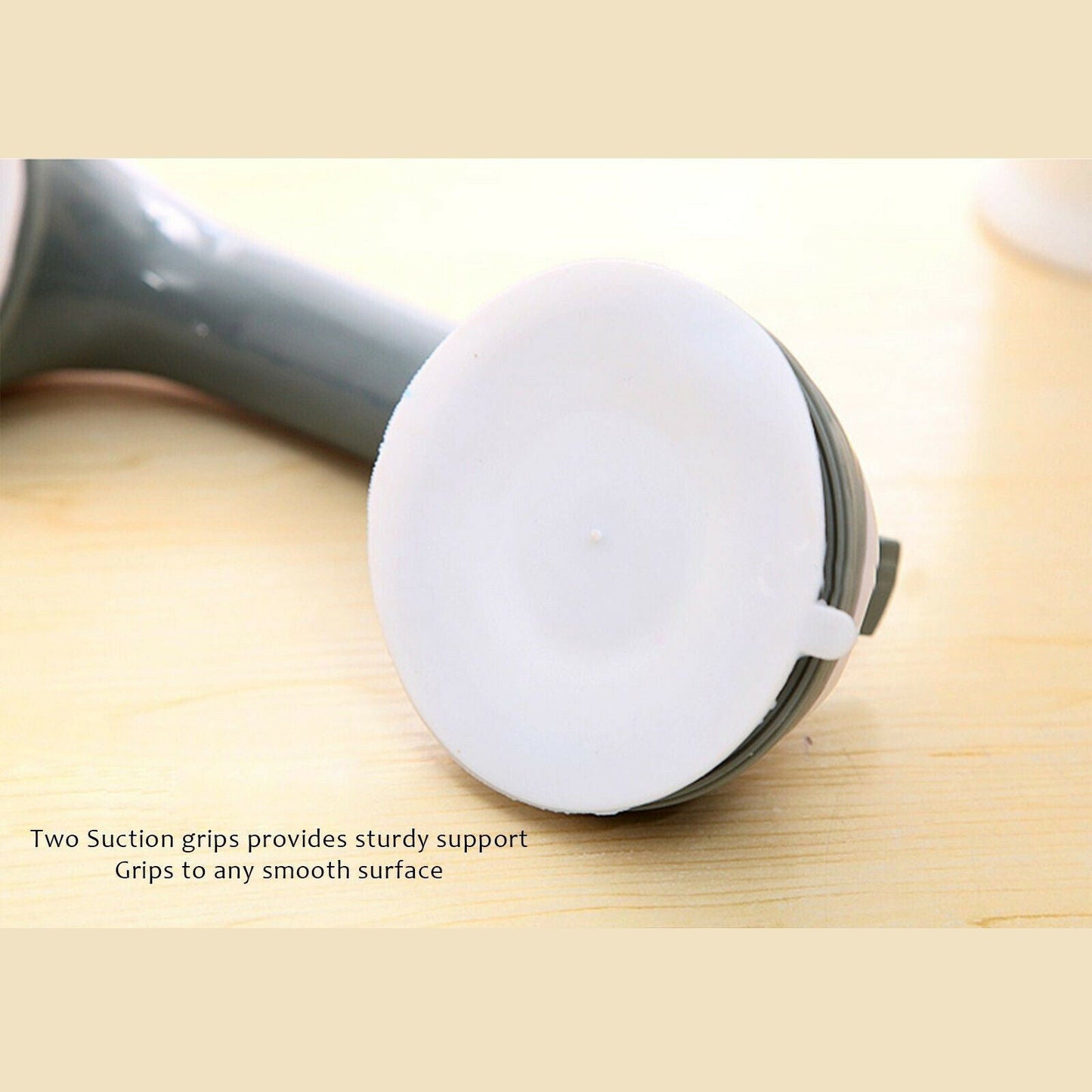 Power Shower Grip Handle Bathroom Suction Grab Bar Safety Rail Tub Bath Vacuum - NOMAN STORE LLC