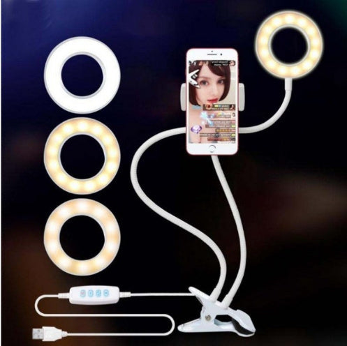 LED Selfie Ring Light for Live Adjustable Makeup Light-8cm Stand - NOMAN STORE LLC
