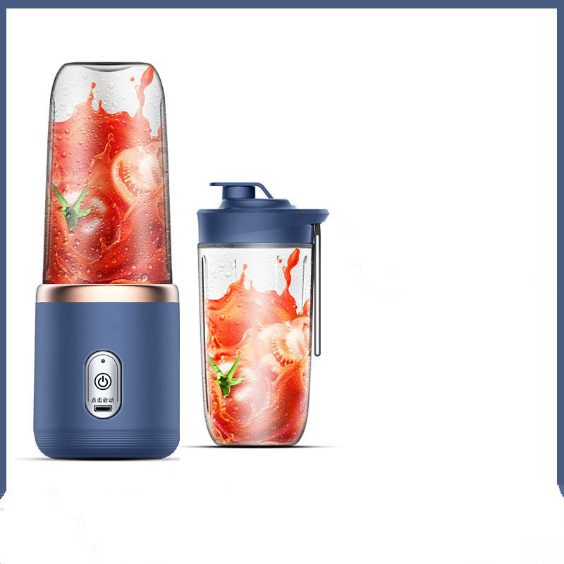 6blade Portable Blender Mini Juicer Cup Extractor Smoothie USB Charging Fruit Squeezer Blender Food Mixer Ice Crusher Portable Juicer Machine - NOMAN STORE LLC