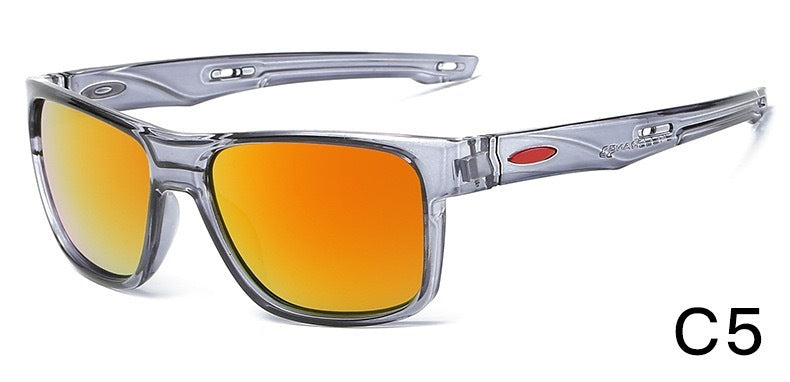 Fashion Large Rim One-piece Sports Sunglasses - NOMAN STORE LLC