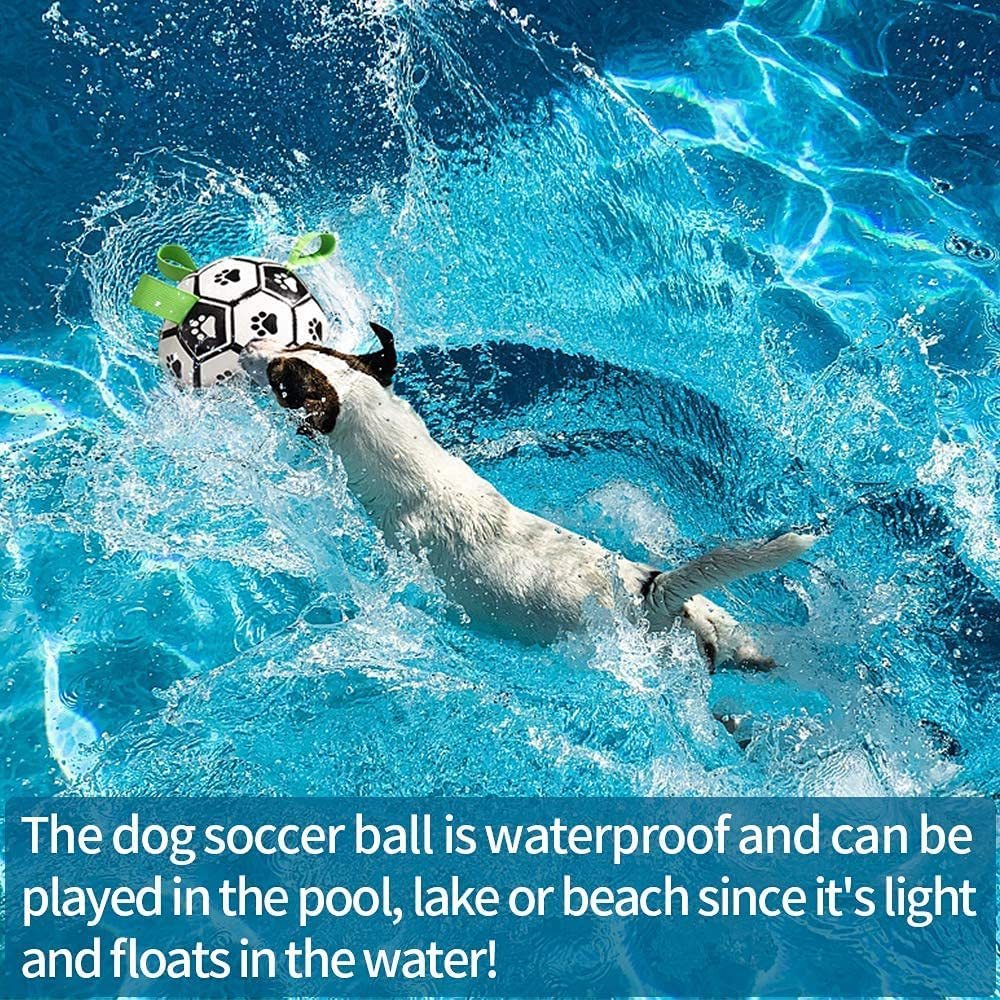 Interactive Dog Football Toy Soccer Ball Inflated Training Toy For Dogs Outdoor Border Collie Balls For Large Dogs Pet Supplies - NOMAN STORE LLC