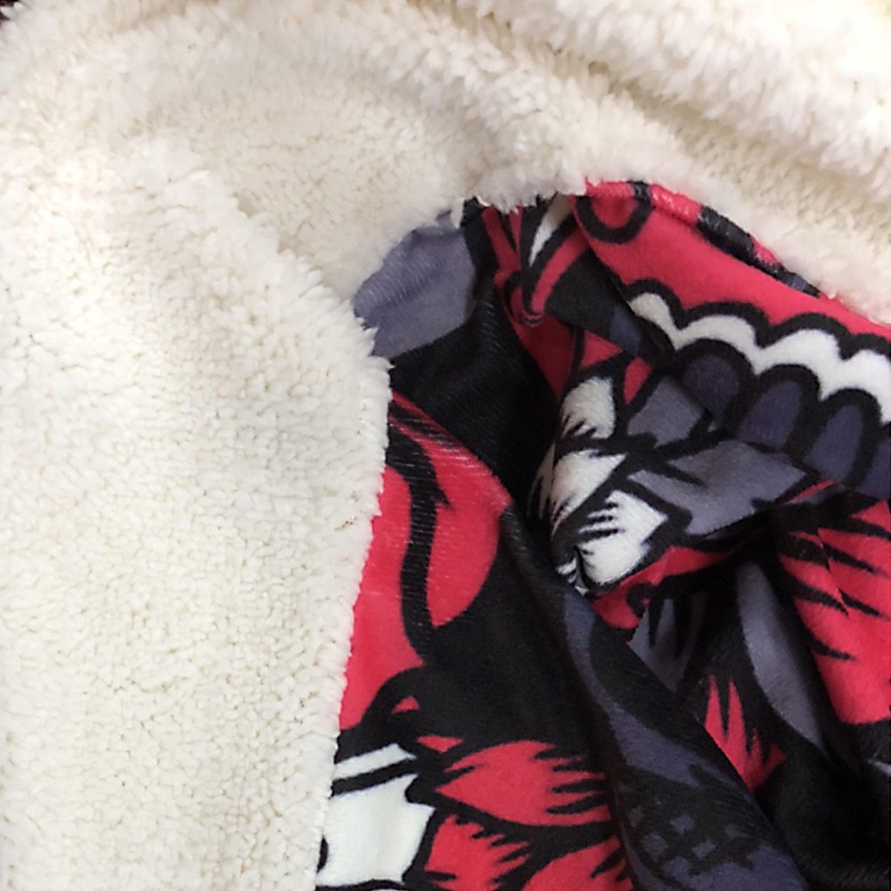 Super Soft Warm Flannel Burrito Blankets 280Gsm Round Shape Airplane Travel Throw Coral Fleece Tortilla Nap Wrap Blankets - NOMAN STORE LLC