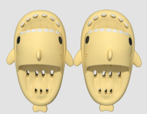 Shark Slippers With Drain Holes Shower Shoes For Women Quick Drying Eva Pool Shark Slides Beach Sandals With Drain Holes - NOMAN STORE LLC