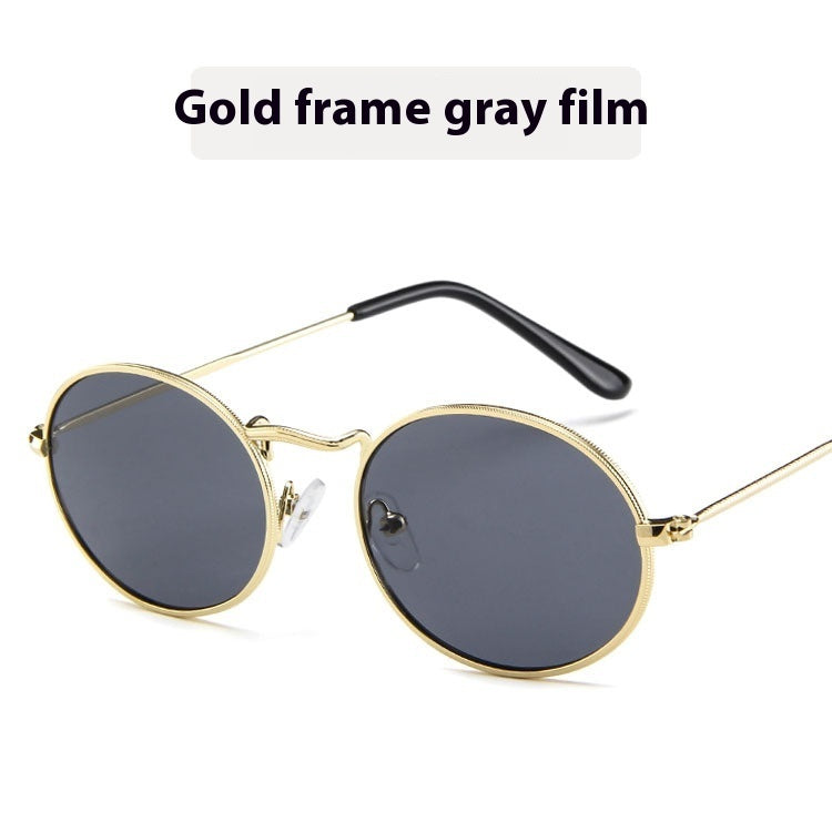 Sun Protection Trend Retro Oval Sun Glasses - NOMAN STORE LLC